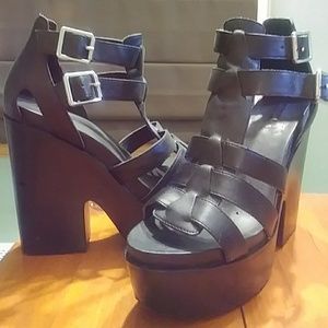Top Shop Heels-Sandal-like, Peep Toes Heels